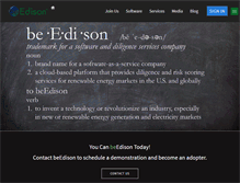 Tablet Screenshot of beedison.com